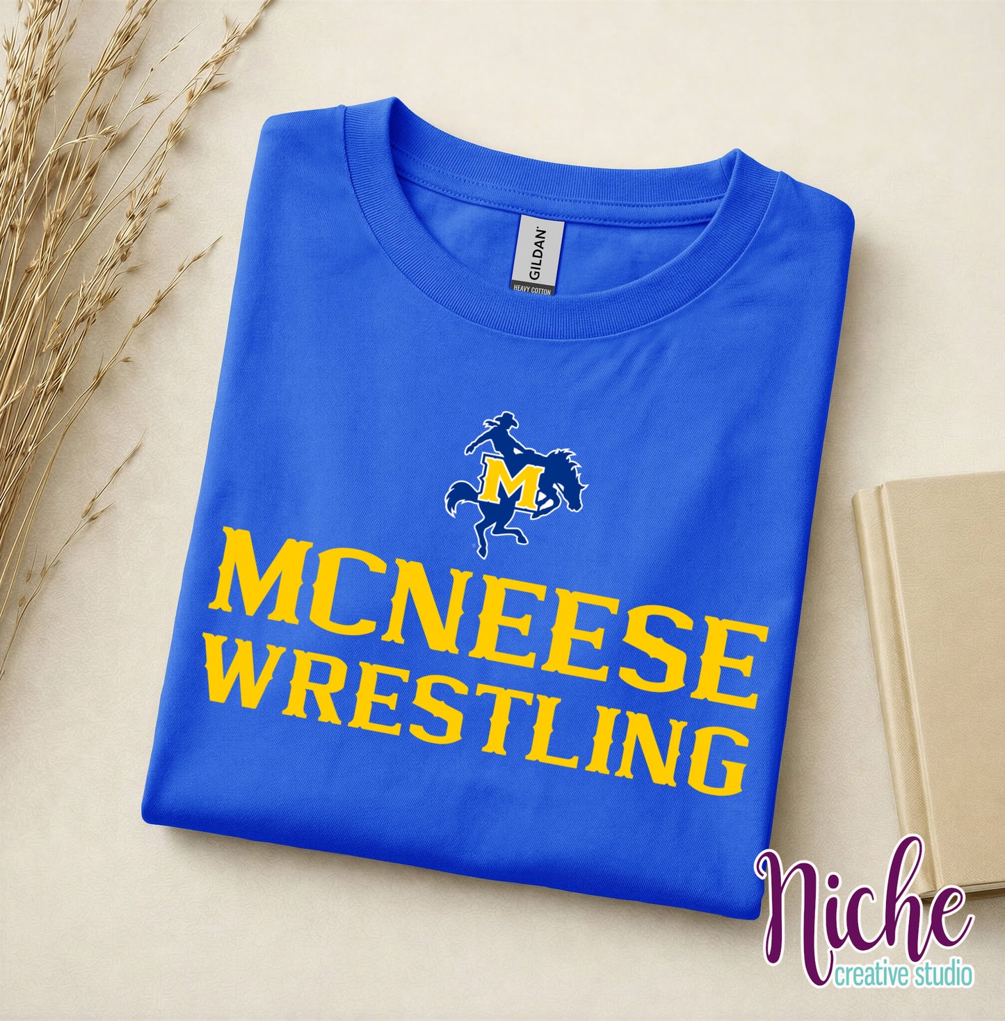 -MCN4499 McNeese Wrestling Decal