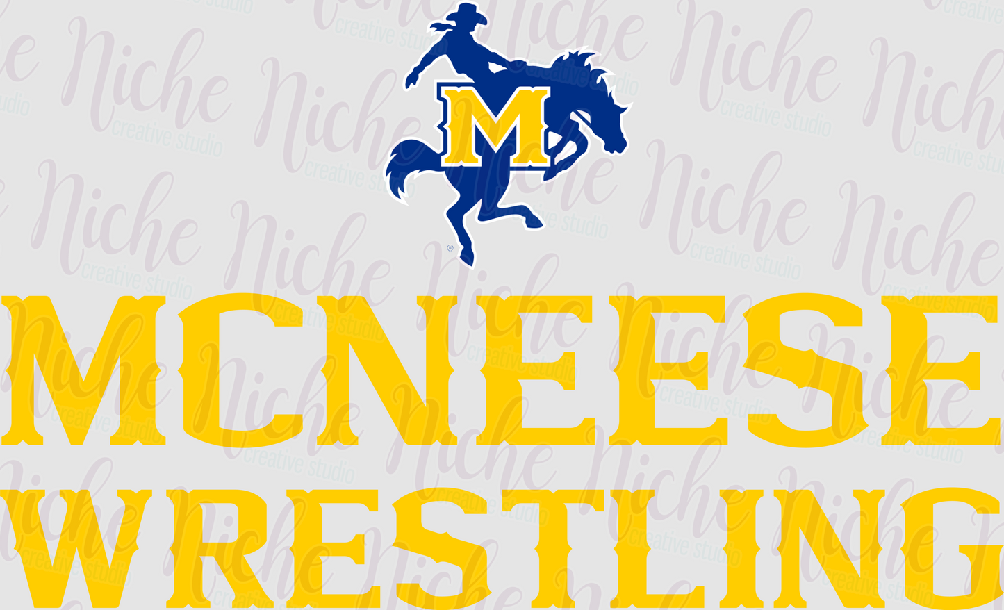-MCN4499 McNeese Wrestling Decal