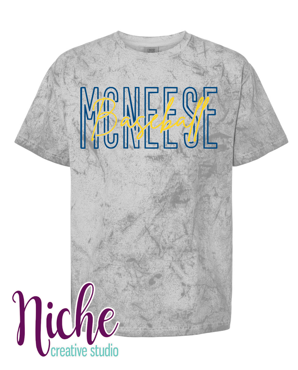 -MCN597 McNeese Baseball Stacked Decal