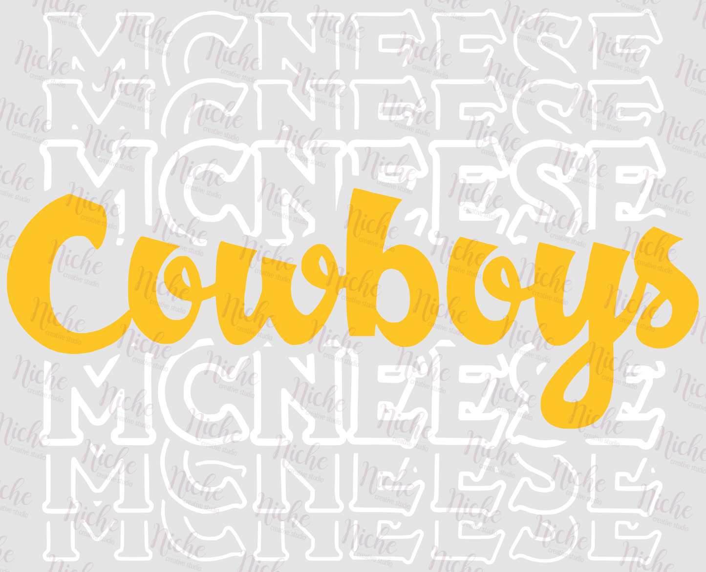 - MCN705 McNeese Cowboys Repeat Decal