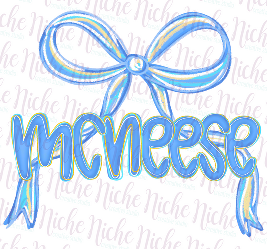 -MCN8217 McNeese Preppy Bow Decal