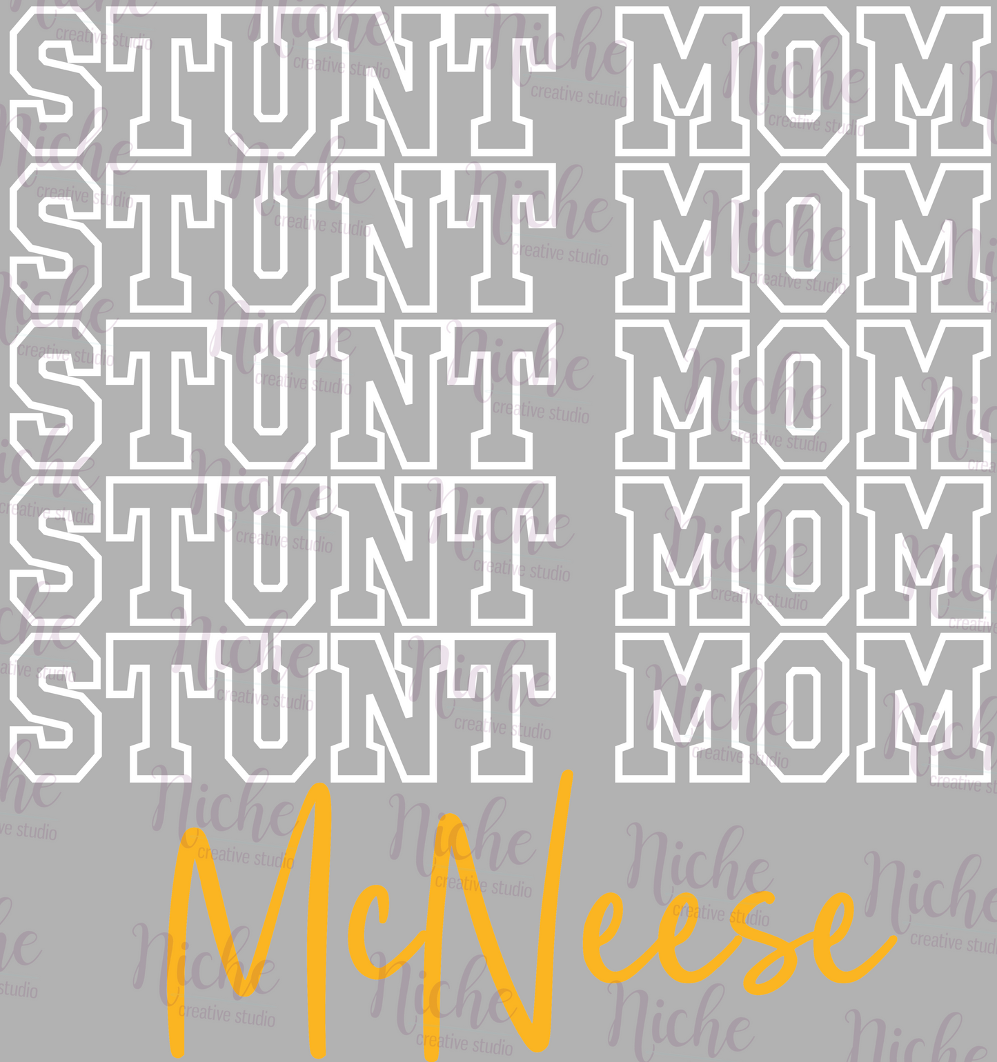 -MCN8235 Stunt Mom McNeese Decal