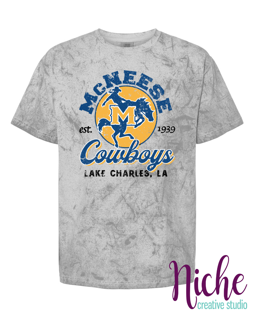 -MCN8254 McNeese Cowboys Old School Decal