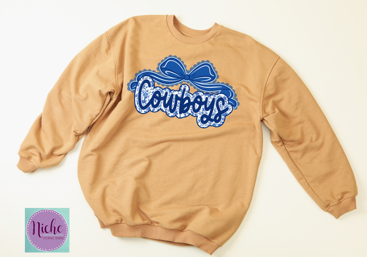 -MCN8288 Cowboys Preppy Bow Decal