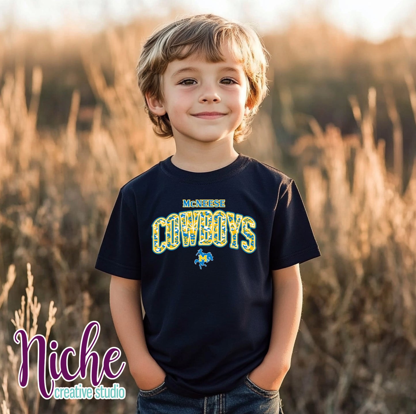 -MCN8420 McNeese Cowboys Camo Decal