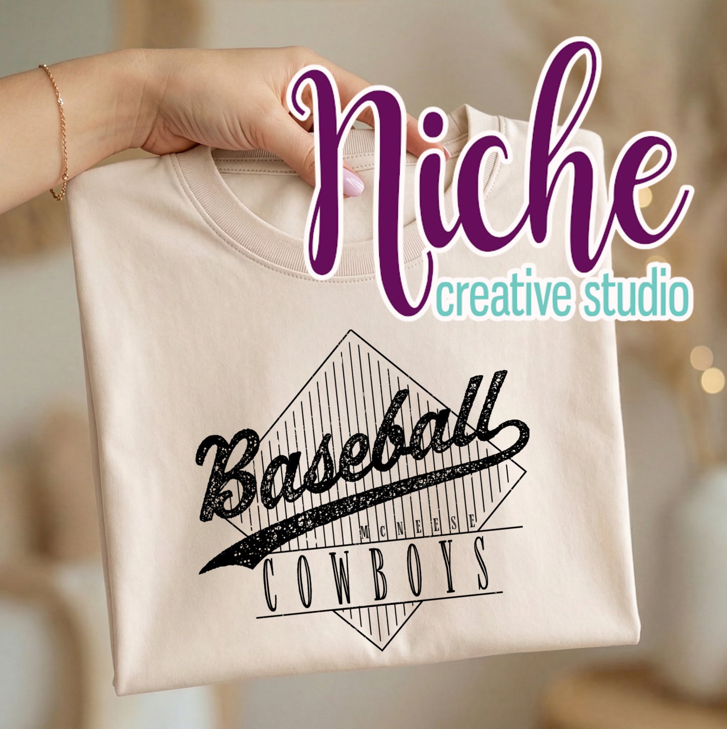 -MCN8445 Cowboys Baseball Decal
