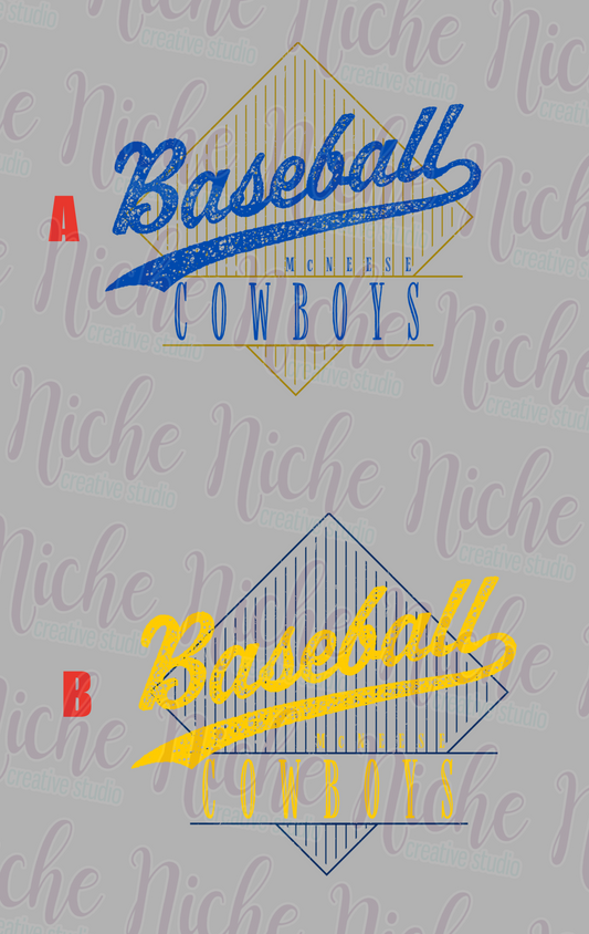 -MCN8445 Cowboys Baseball Decal