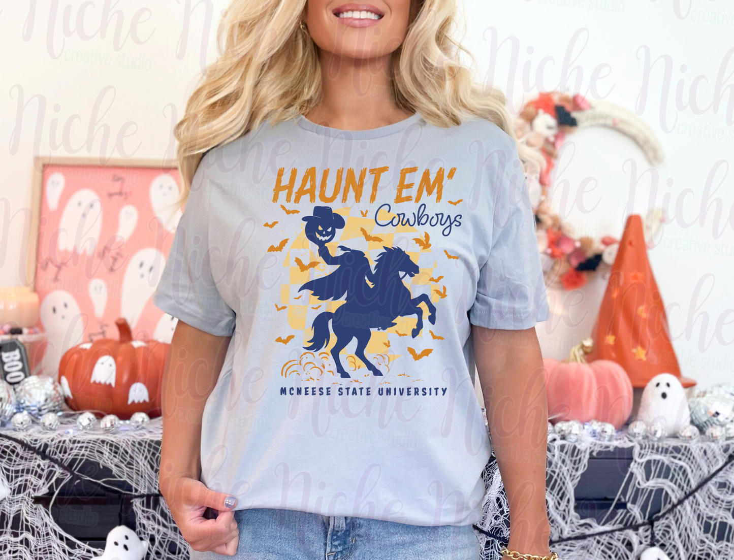 -MCN8447 Haunt Em Cowboys Decal