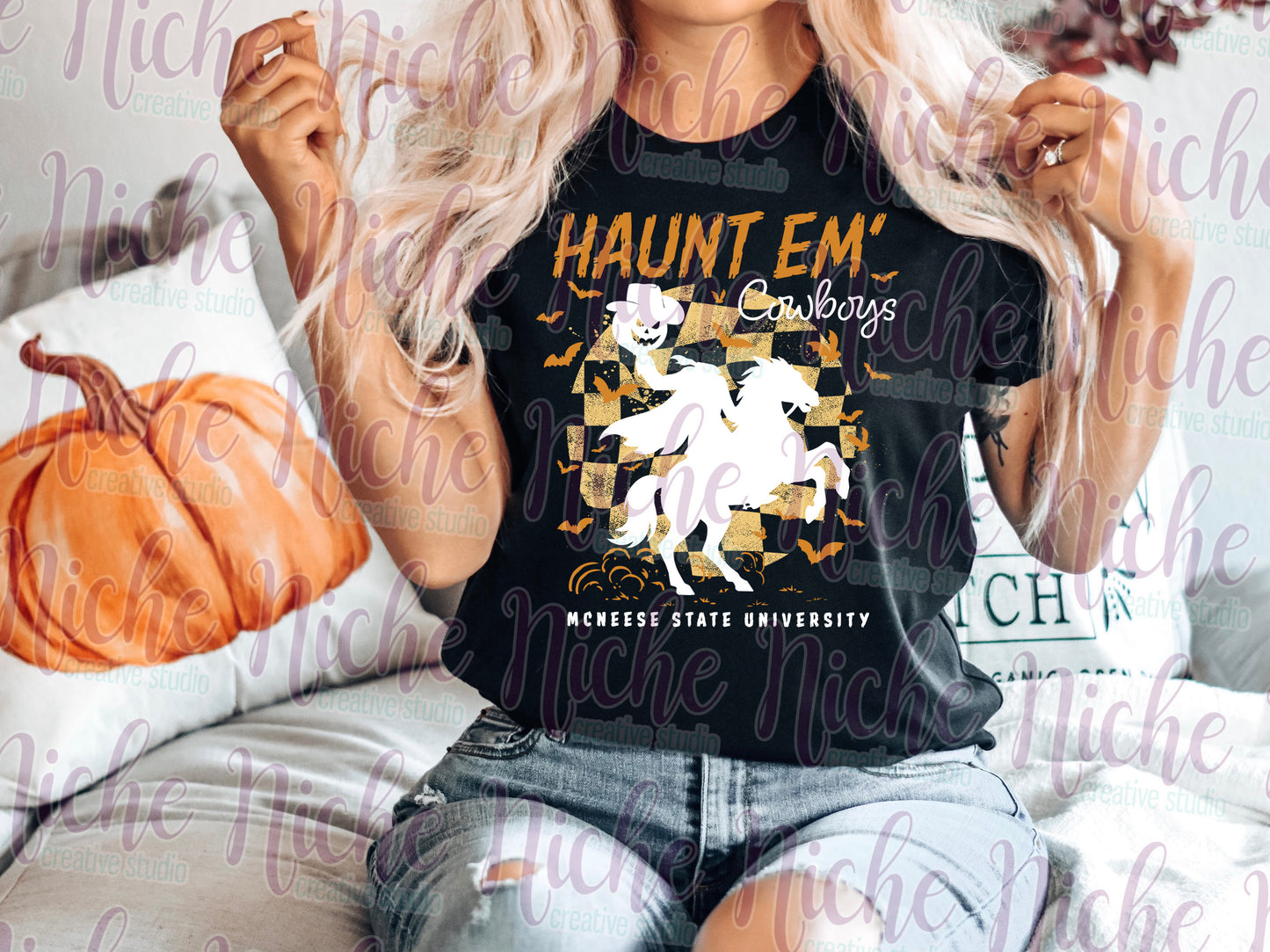 -MCN8447 Haunt Em Cowboys Decal