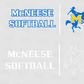 -MCN881 McNeese Softball Decal