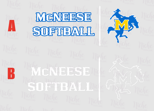 -MCN881 McNeese Softball Decal