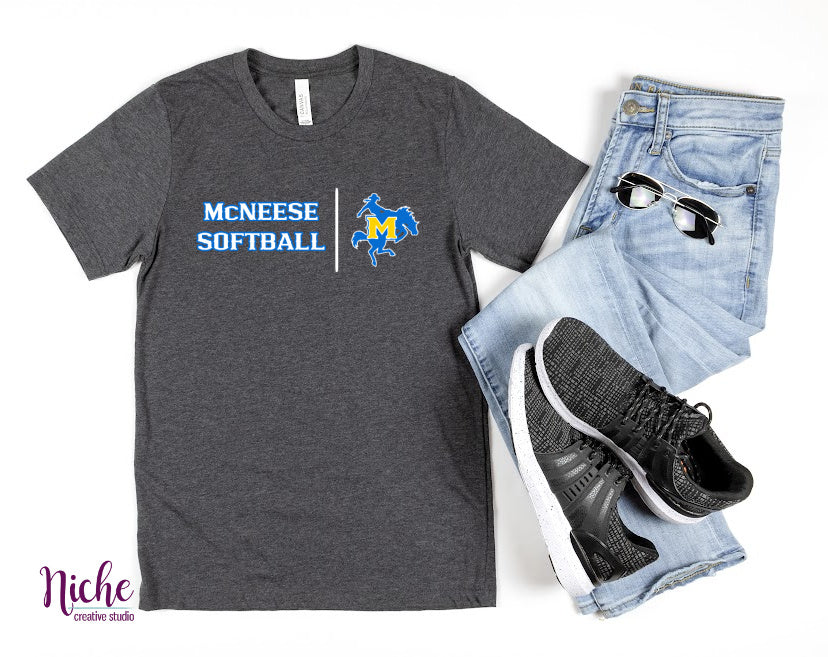 -MCN881 McNeese Softball Decal