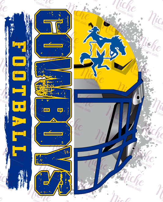 -MCN896 Cowboys Football Helmet Decal
