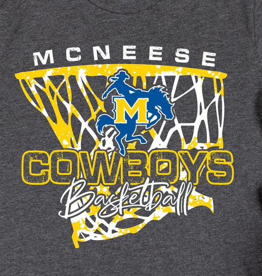 -MCN986 McNeese Cowboys Basketball Decal