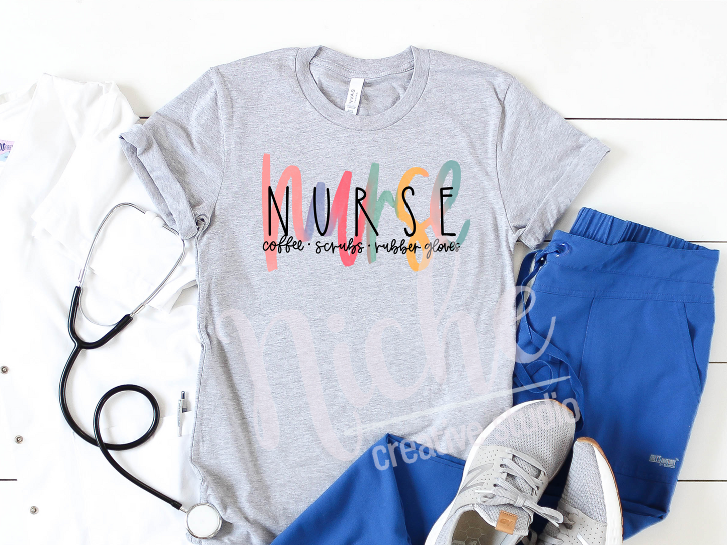 -MED1801 Nurse Coffee Scrubs Decal