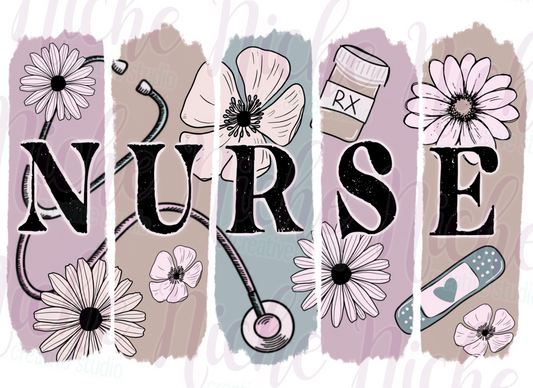 -MED8567 Nurse Brushstrokes Decal