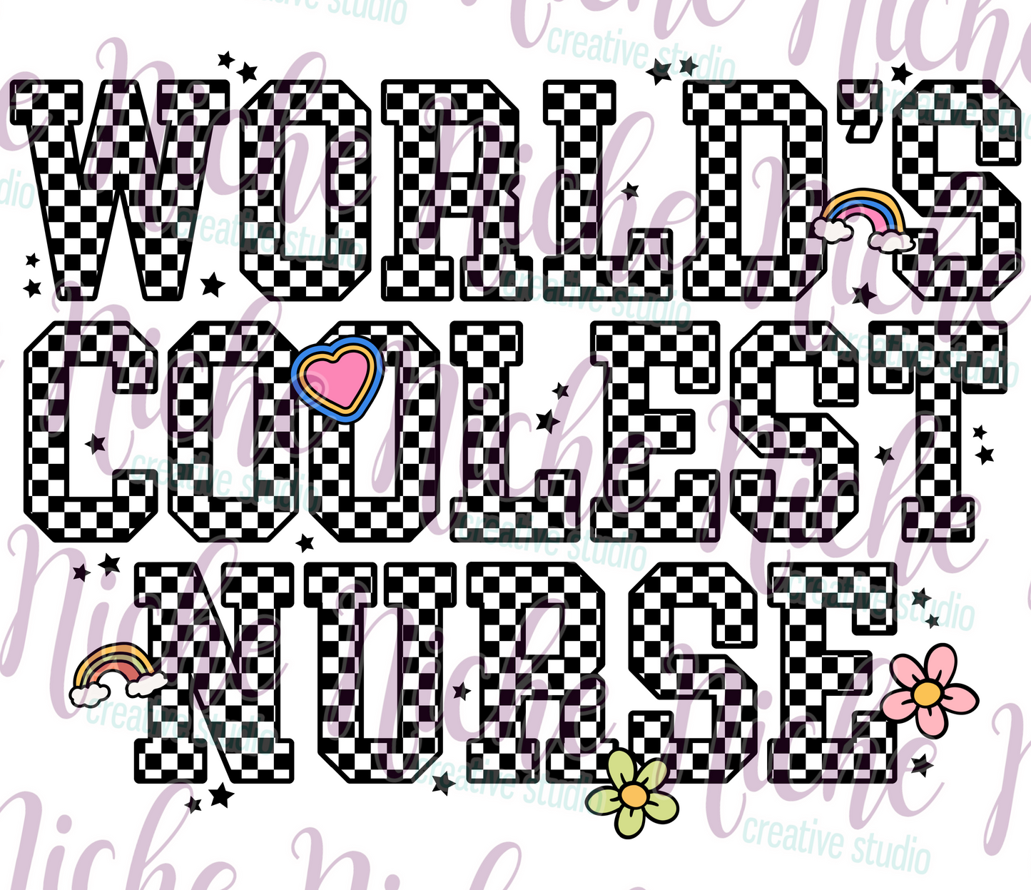 -MED8569 Coolest Nurse Decal