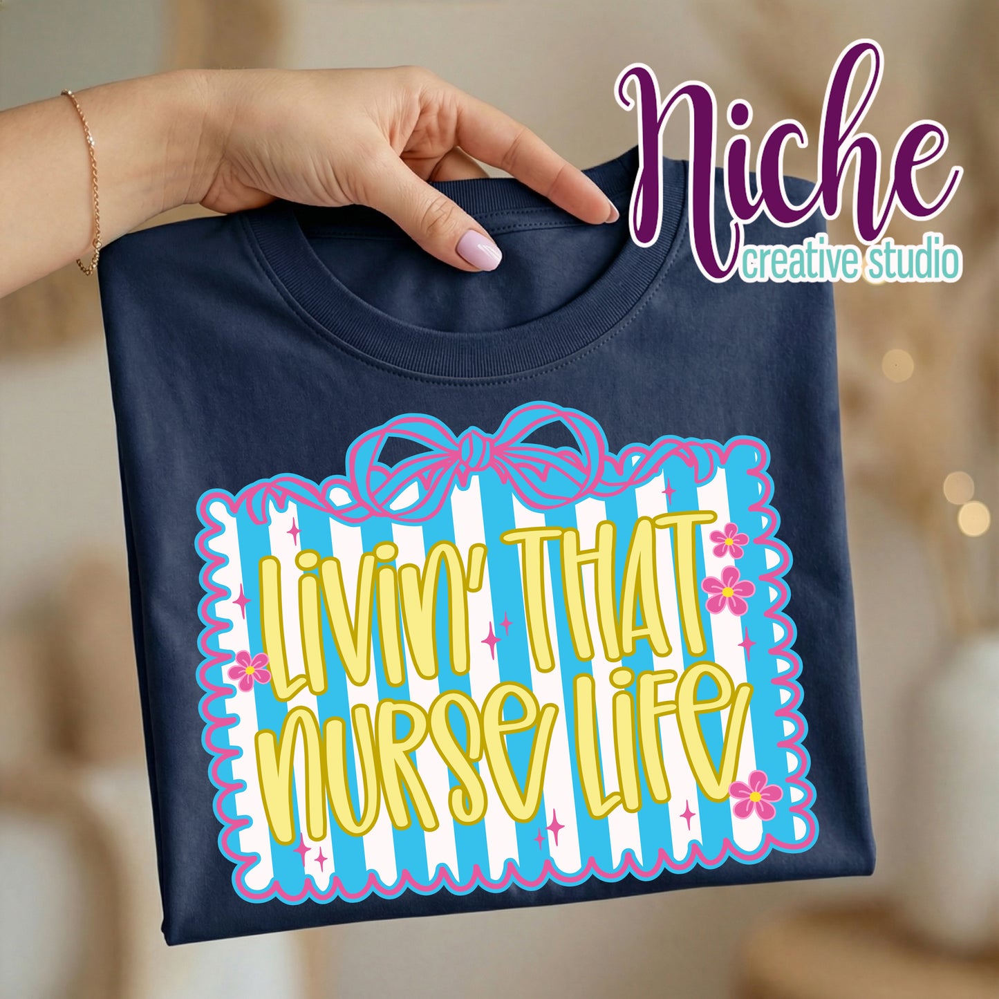 -MED8572 Livin That Nurse Life Decal