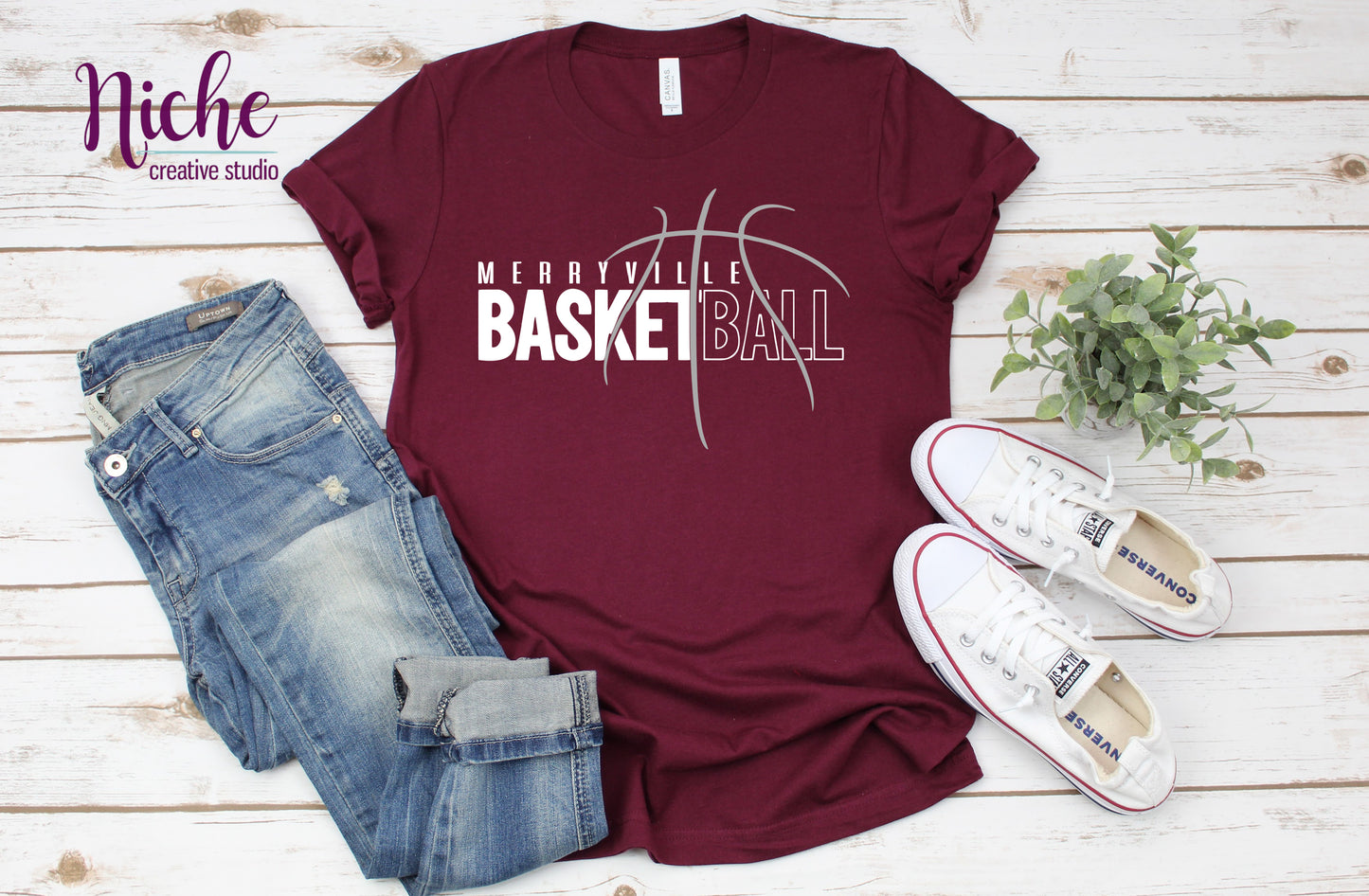 -MER5479 Merryville Basketball Decal