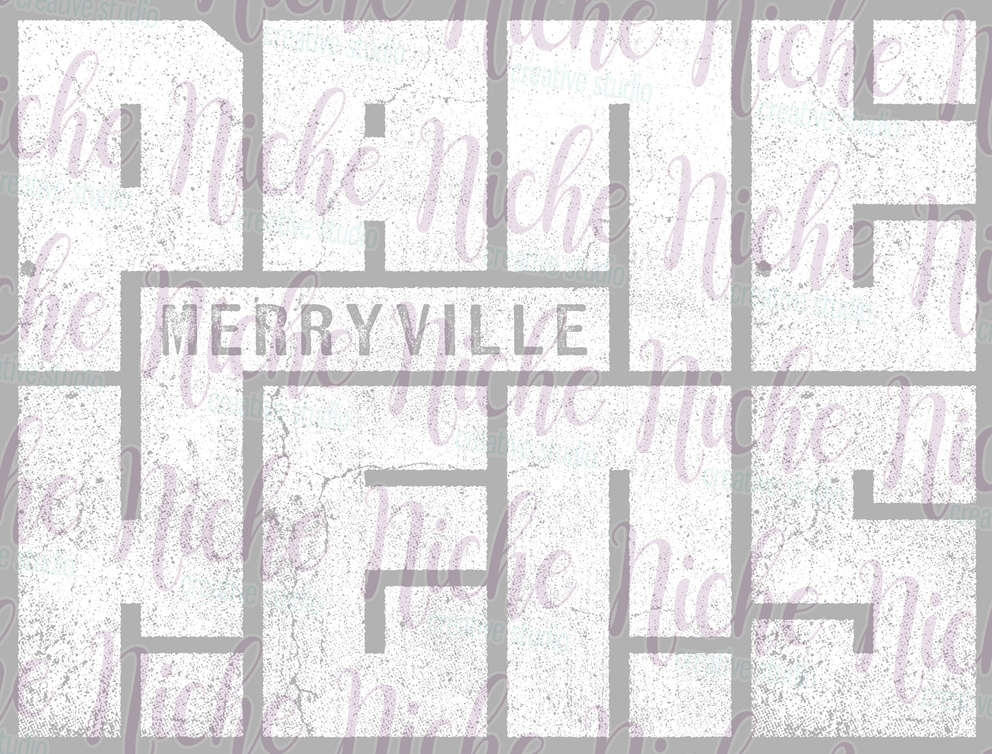 -MER8000 Grunge School Distressed Merryville Decal