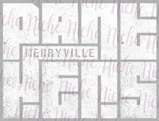 -MER8000 Grunge School Distressed Merryville Decal