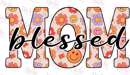 -MOM5119 Blessed Mom Decal