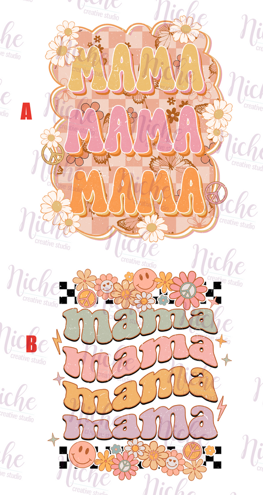 -MOM5128 Mama Retro Decal