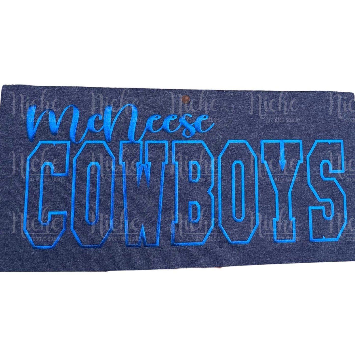 Cowboys Knockout Puff Vinyl Decal