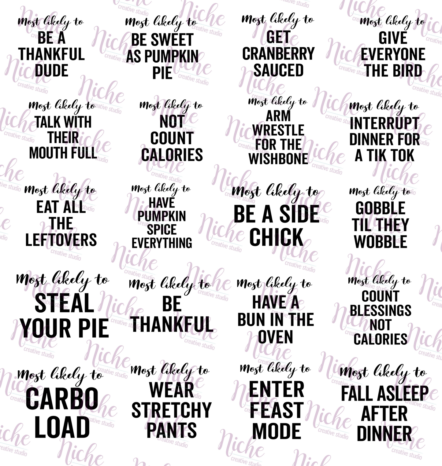 -THA5452 Most Likely To Pt 1 Decal