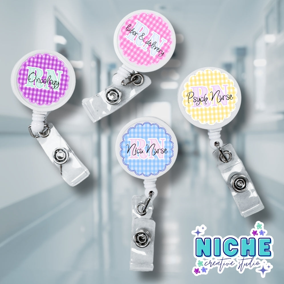 CUSTOM Nurse Badge Reels