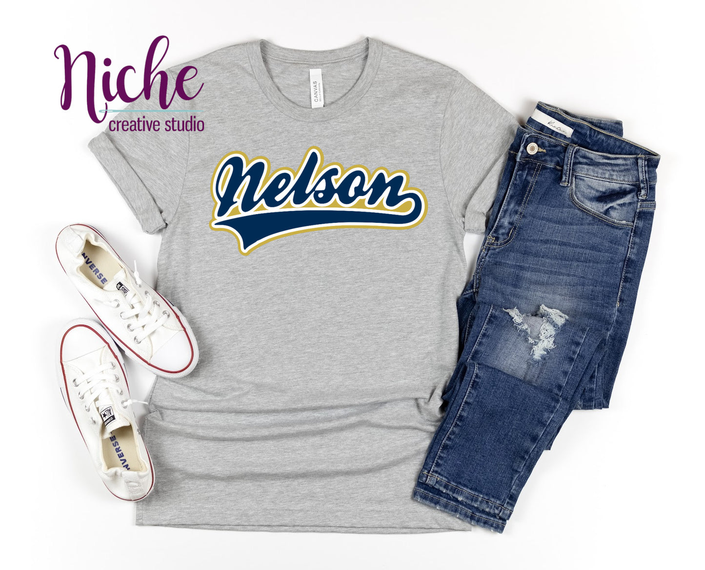 -NEL498 Nelson Banner Decal