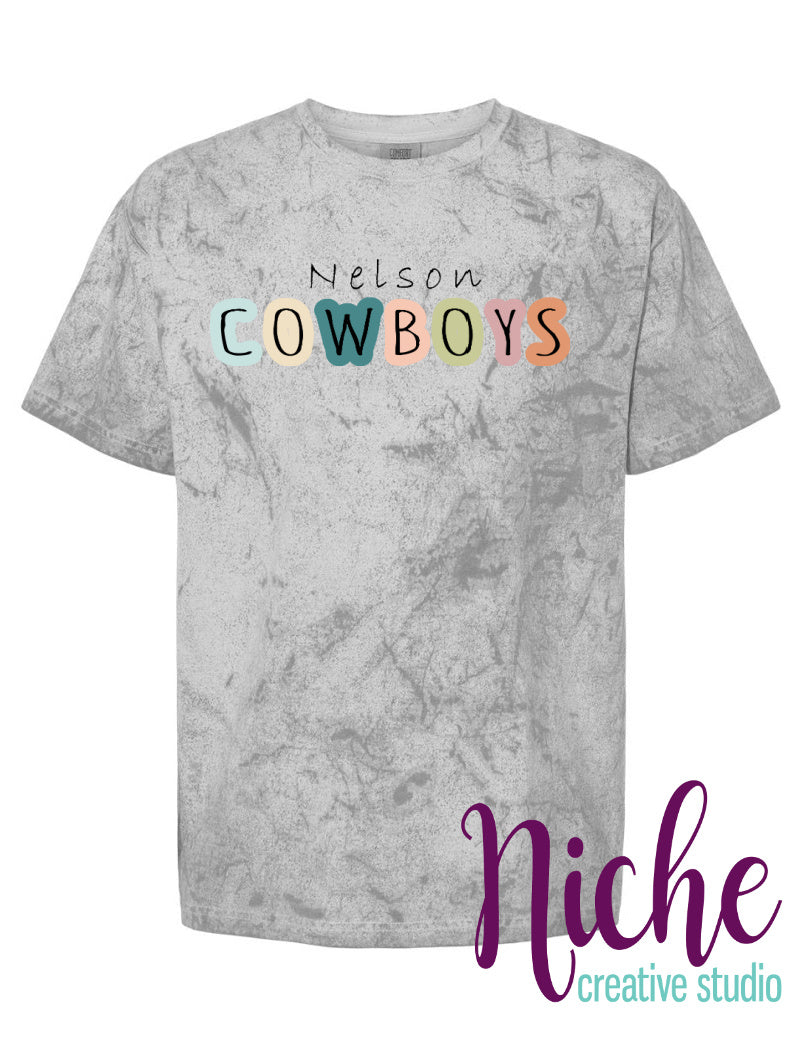 -NEL8202 Nelson Cowboys Doodle Decal