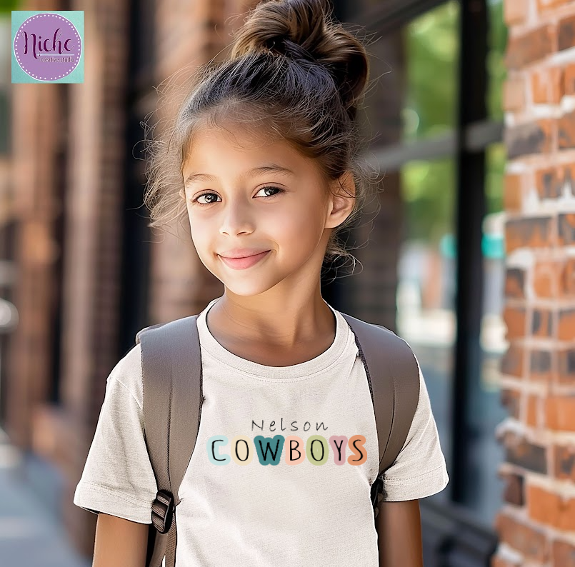 -NEL8202 Nelson Cowboys Doodle Decal