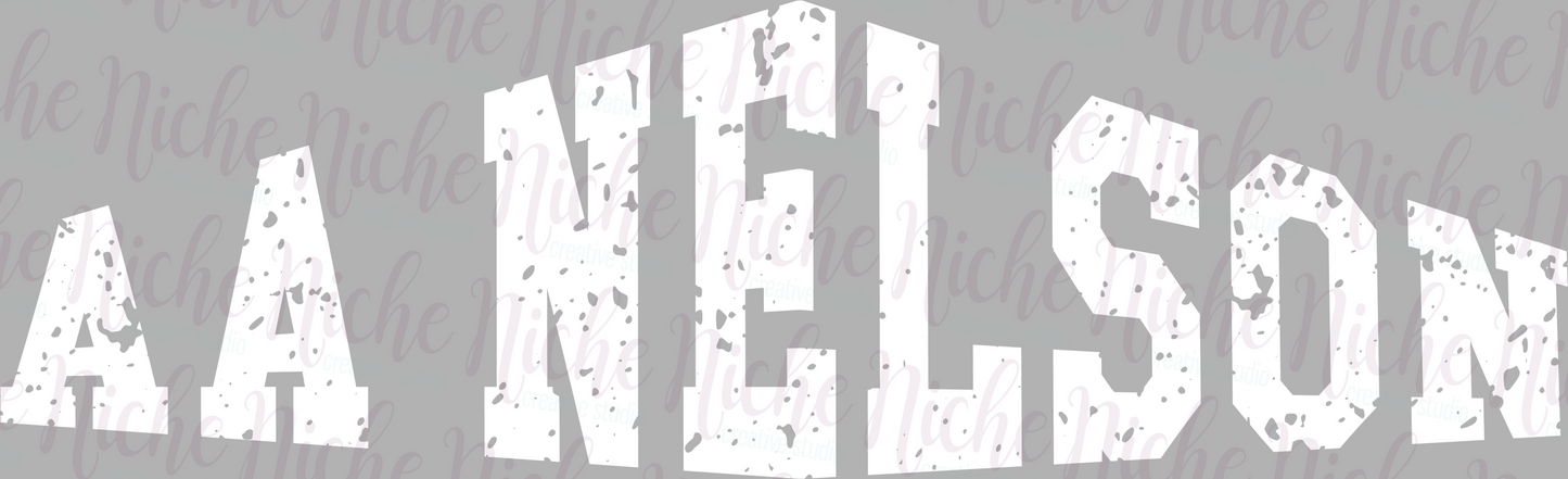 -NEL8272 AA Nelson Distressed Decal