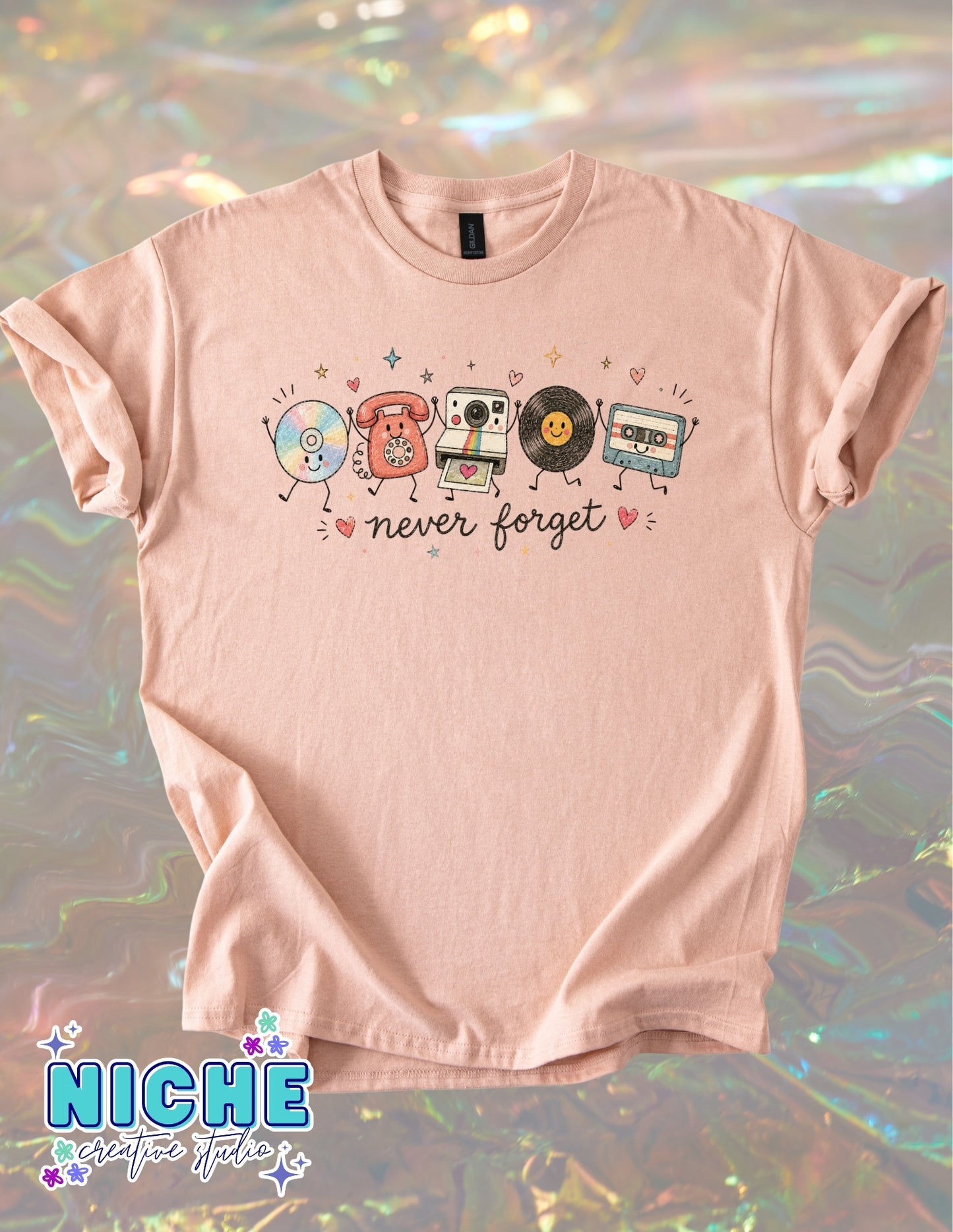 August $10 Shirt of the Month - Retro Never Forget