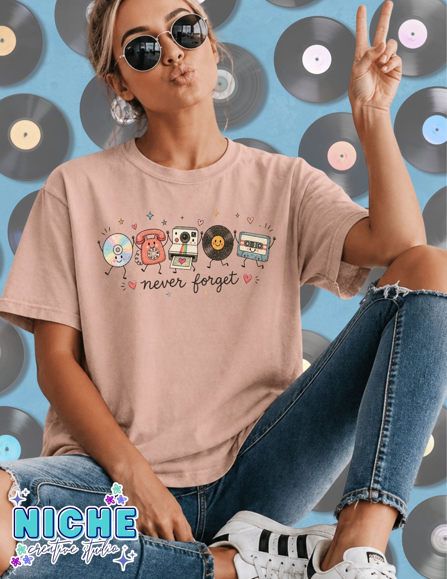 August $10 Shirt of the Month - Retro Never Forget