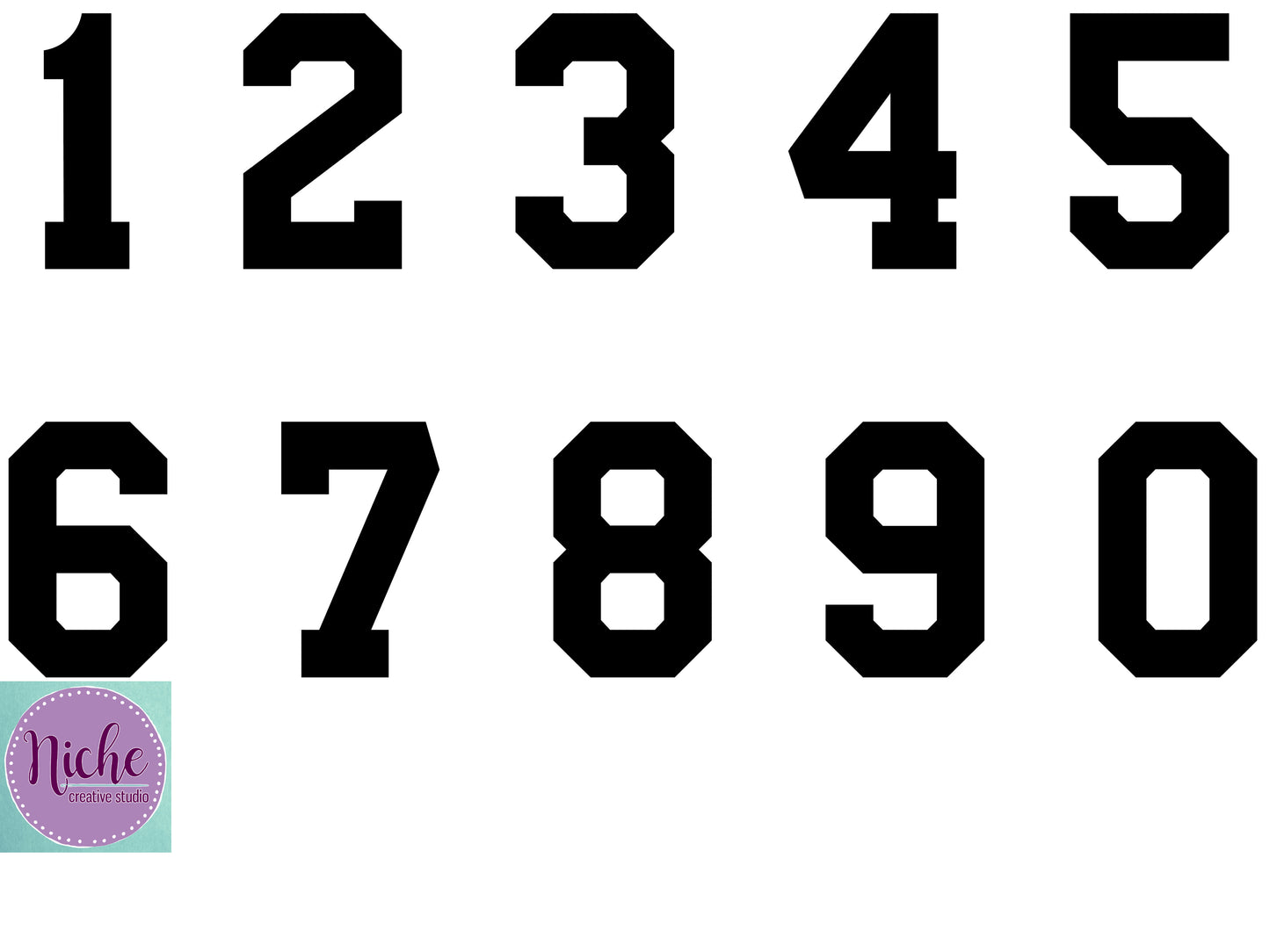 - Customizable Number Decal