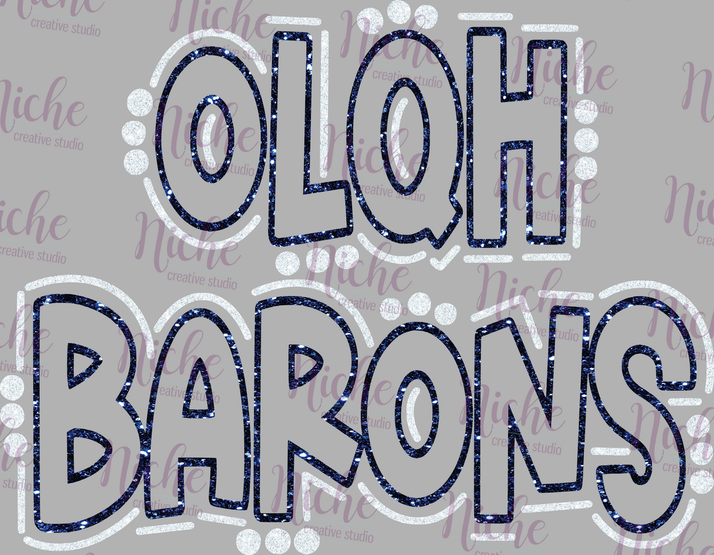 -OLQ3022 OLQH Barons Doodle Decal