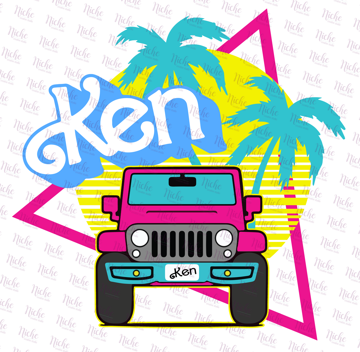 -OTH105 Ken Jeep Decal