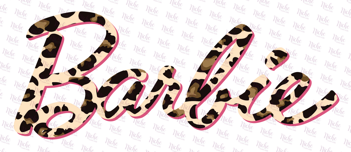 - OTH110 Pink Doll Leopard Print Decal