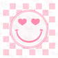 -OTH1665 Smile Checkered Pink Decal