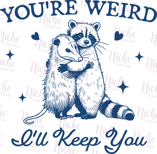 -OTH8119 You're Weird Decal