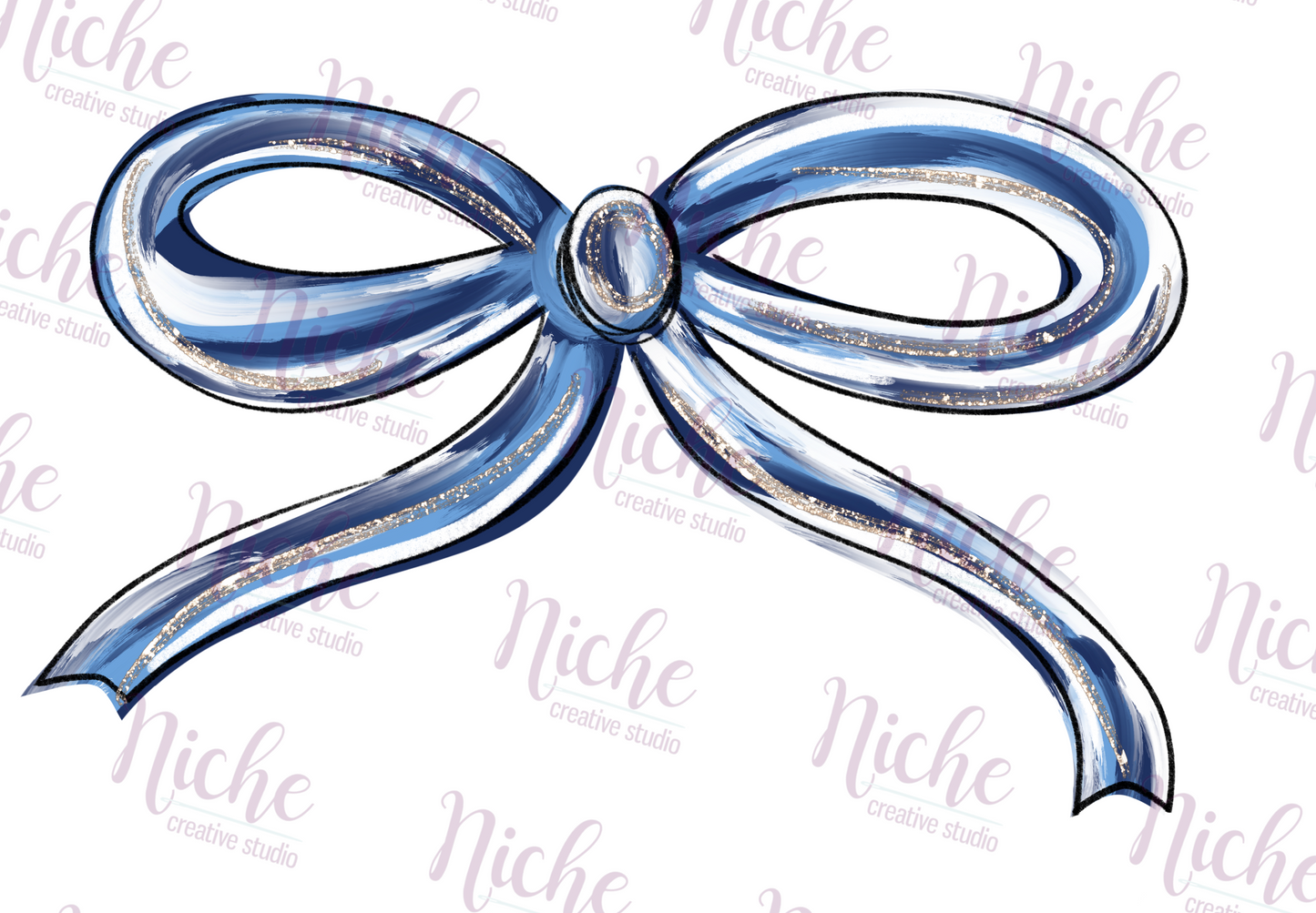 -OTH8250 Preppy Bow Decal