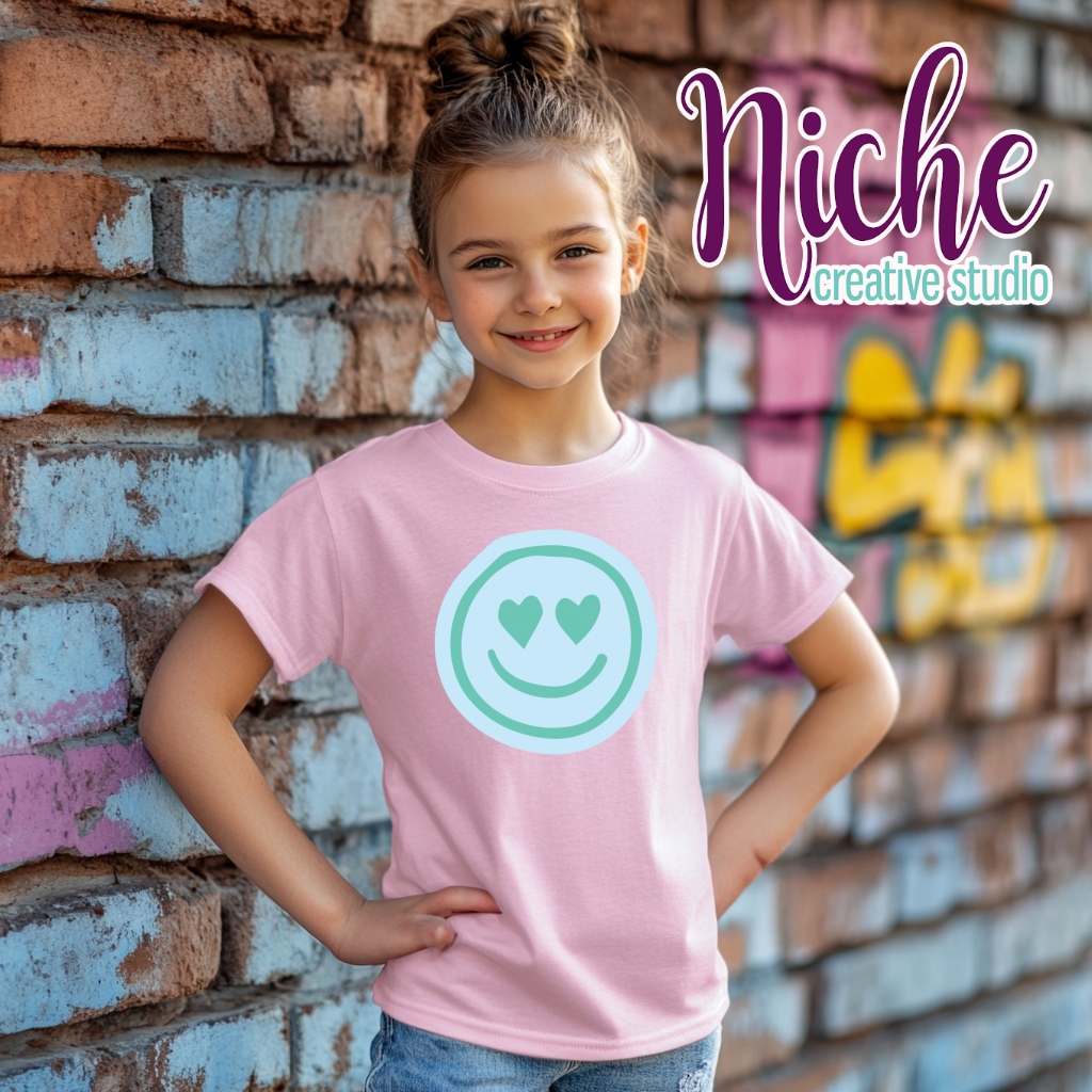 -OTH8492 Retro Smiley Faces Decal
