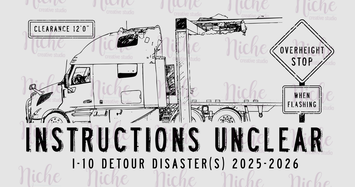 -OTH8495 Construction Detour Decal
