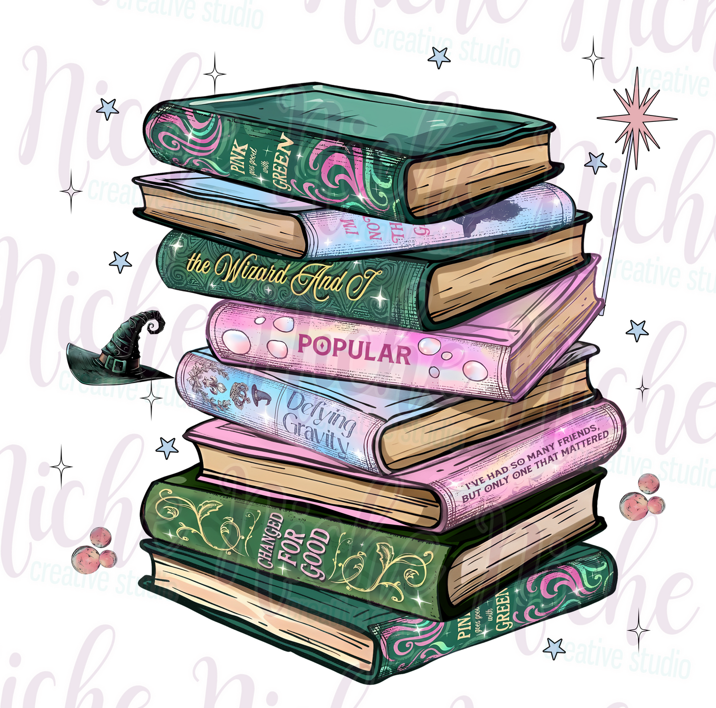 -OTH8523 Books Decal