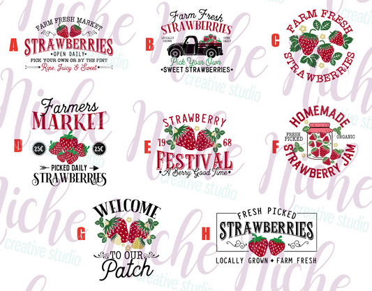 -OTH8606 Strawberry Farm Decal