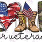-PAT994 Love Our Veterans Decal
