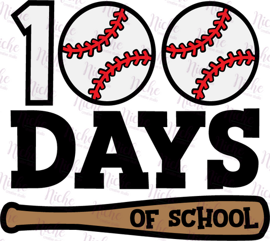 - 1103 100 Days Baseball Decal