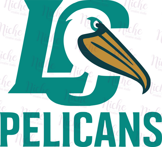 -PEL3333 LC Pelicans Decal